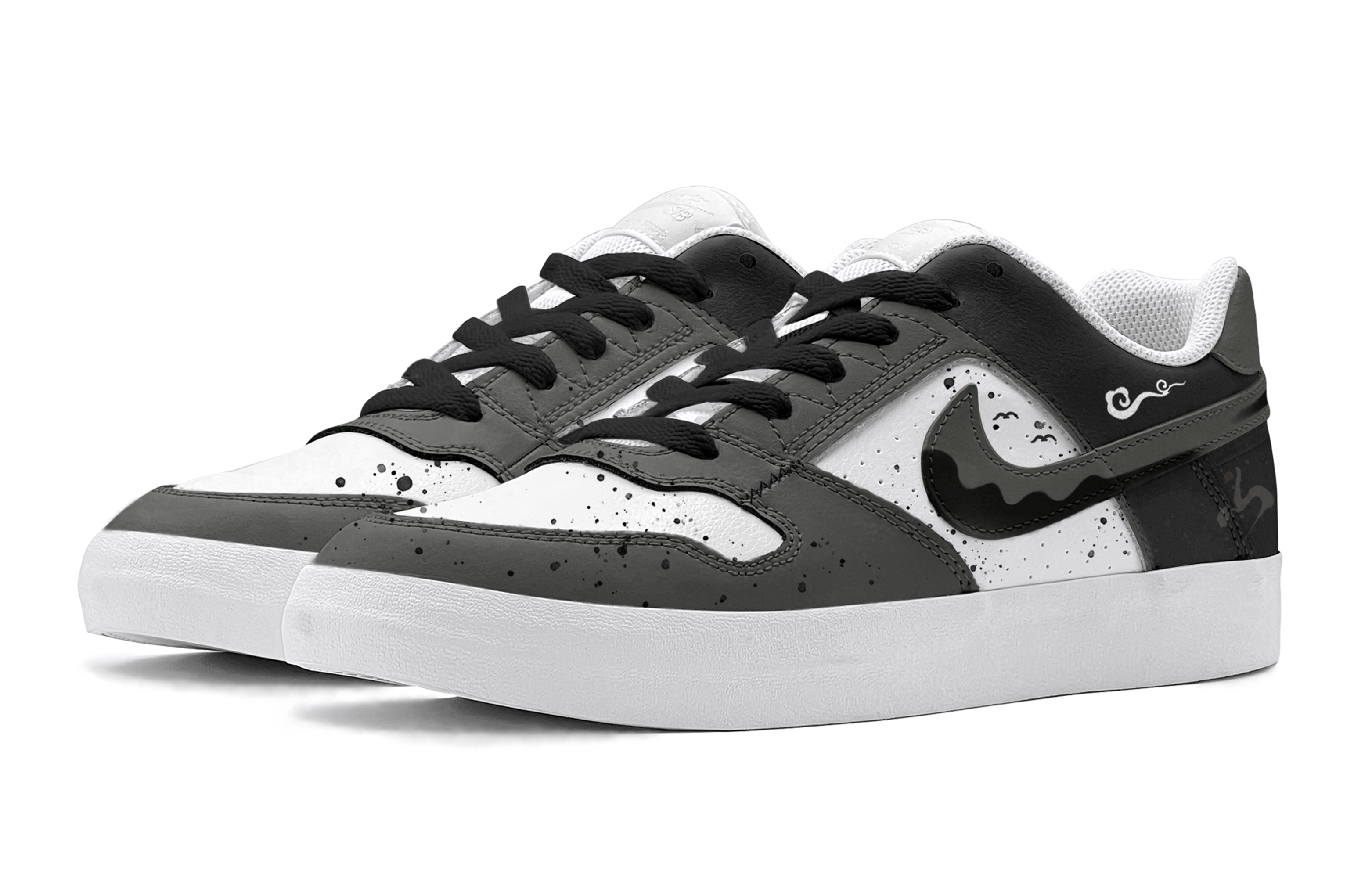 Shop Nike SB Delta 'Xiangyun Splash-Ink' Sepatu Skateboard 942237-112-372360
