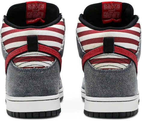 Nike SB Dunk High 'Born in the USA' 313171-100 - Kasut Sneakers Premium Details for Nike SB Dunk High 'Born in the USA' 313171-100 - Kasut Sneakers Premium