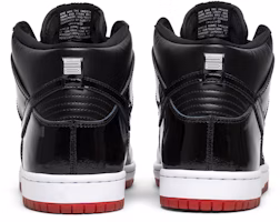 Nike SB Dunk High 'Bred' Negro y Rojo AJ7730-001 Details for Nike SB Dunk High 'Bred' Negro y Rojo AJ7730-001