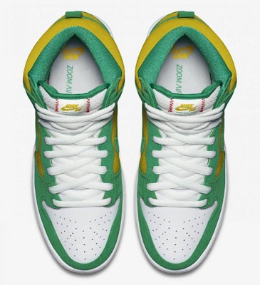 Nike SB Dunk High 'Oakland Athletics' 305050-337 Lookbook Nike SB Dunk High 'Oakland Athletics' 305050-337