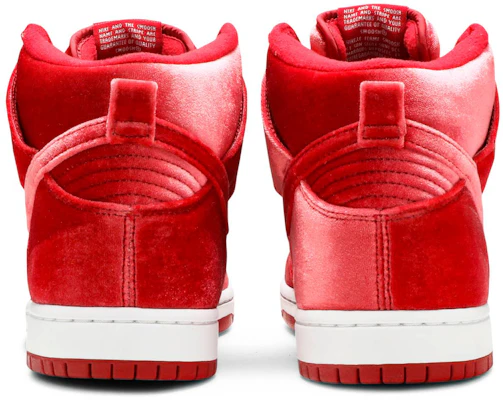 Nike sb dunk high premium red velvet sales