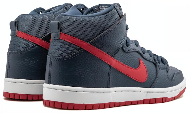 Nike SB Dunk High Pro 'Squadron Blue University Red' 305050-463 Shop Nike SB Dunk High Pro 'Squadron Blue University Red' 305050-463