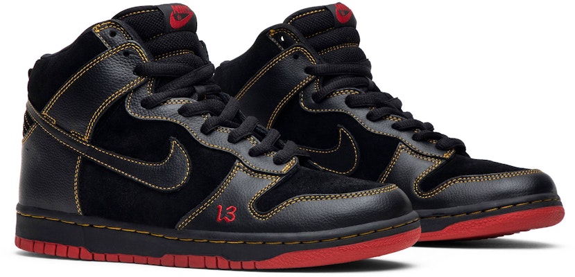 Nike SB Dunk High Pro 'Unlucky' Lelaki Kasut Tinggi Sneakers 305050-001 Cheap Nike SB Dunk High Pro 'Unlucky' Lelaki Kasut Tinggi Sneakers 305050-001