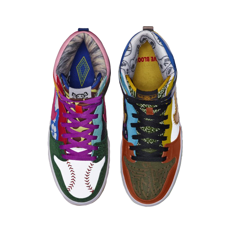 Lookbook 耐吉Dunk SB高帮 What The Doernbecher男款彩色板鞋