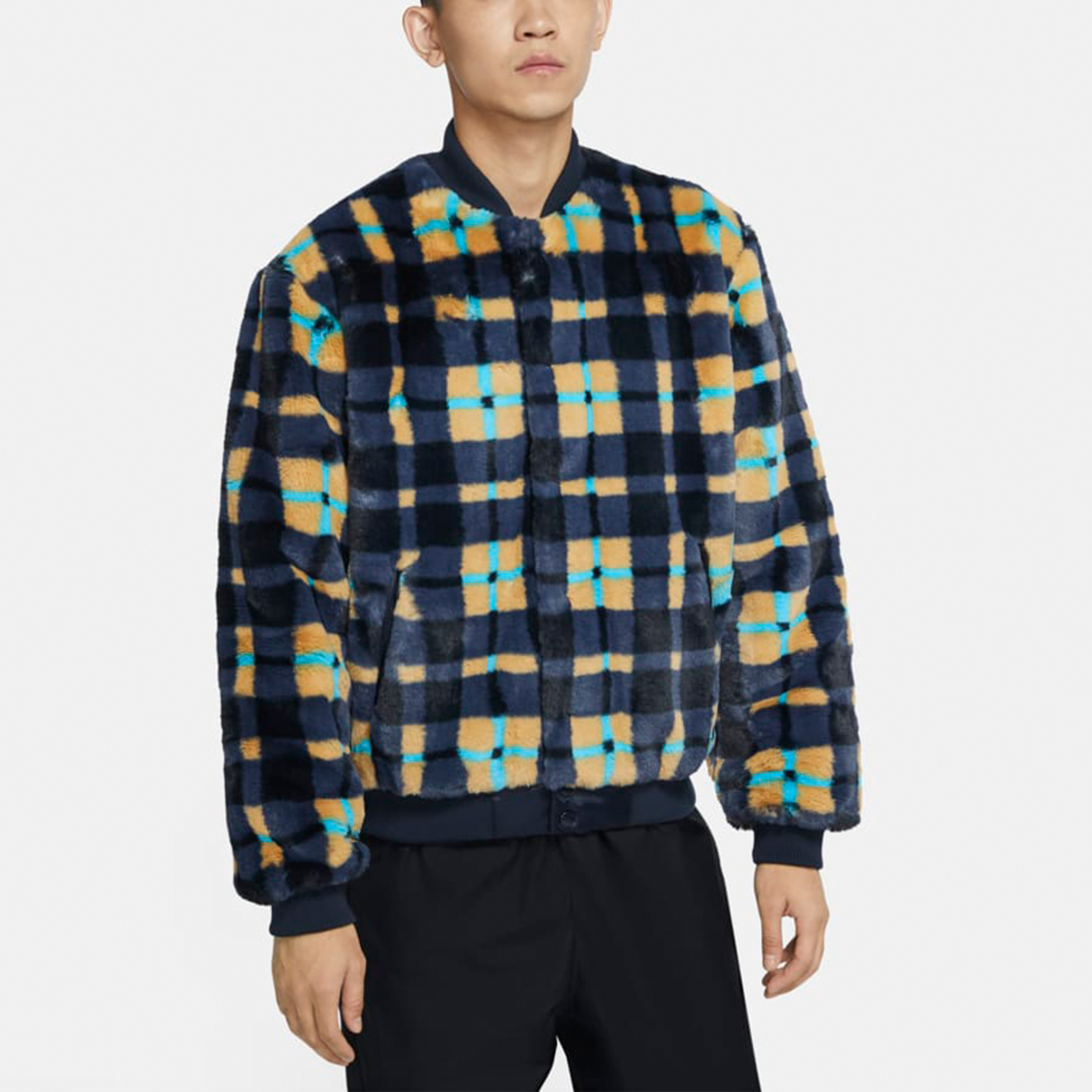 Purchase Nike SB Dunk High x Concepts Plaid Fleece Skating Jacket Edisi Asia CK7290-475