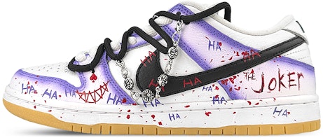 Nike SB Dunk Low 'Graffiti Clown - Black White Purple' CD2563-101-450552 Nike SB Dunk Low 'Graffiti Clown - Black White Purple' CD2563-101-450552