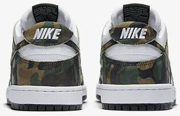 Nike SB Dunk Low Pro Camo Legion Green 854866 331 854866 331