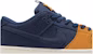 Nike SB Dunk Low Pro 'Midnight Navy Desert Ochre' Malam Gelap Coklat Oker. DX6775-400