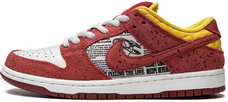 Nike Dunk SB Low Rukus Crawfish 潮流百搭 休閒 特殊鞋盒 低帮 板鞋 男款 紅黃 Buy Nike Dunk SB Low Rukus Crawfish 潮流百搭 休閒 特殊鞋盒 低帮 板鞋 男款 紅黃