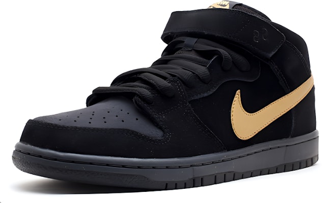 Nike SB Dunk Mid Pro 'Obsidian Metallic Gold' 314383-474 Lookbook Nike SB Dunk Mid Pro 'Obsidian Metallic Gold' 314383-474