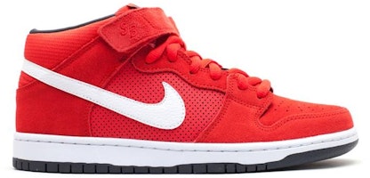 나이키 SB 덩크 프로 미드 '하이퍼 레드 화이트' 314383-610 Order 나이키 SB 덩크 프로 미드 '하이퍼 레드 화이트' 314383-610