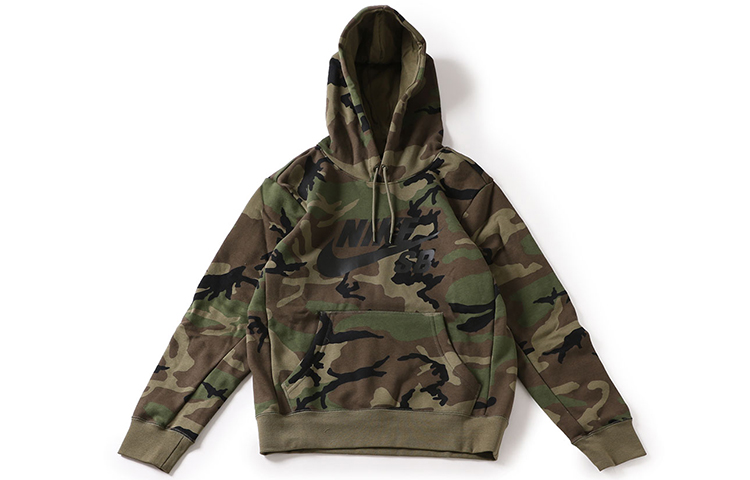 Order Nike SB ERDL Icon Hoodie Hijau Camo Skateboarding Pullover Sweatshirt AT9756-222