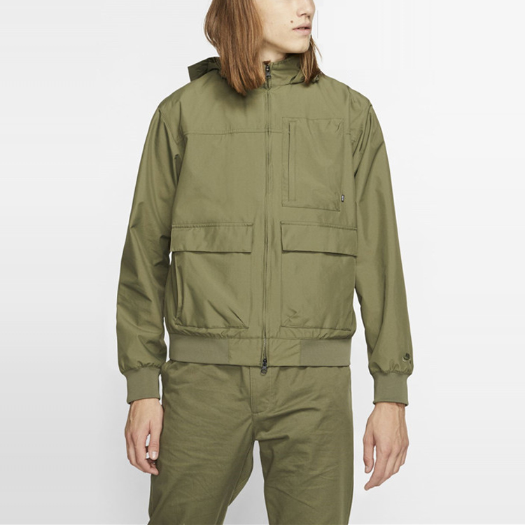 Lookbook 耐克SB绿色户外多功能夹克，可拆卸内衬，多口袋设计 BV0976-222