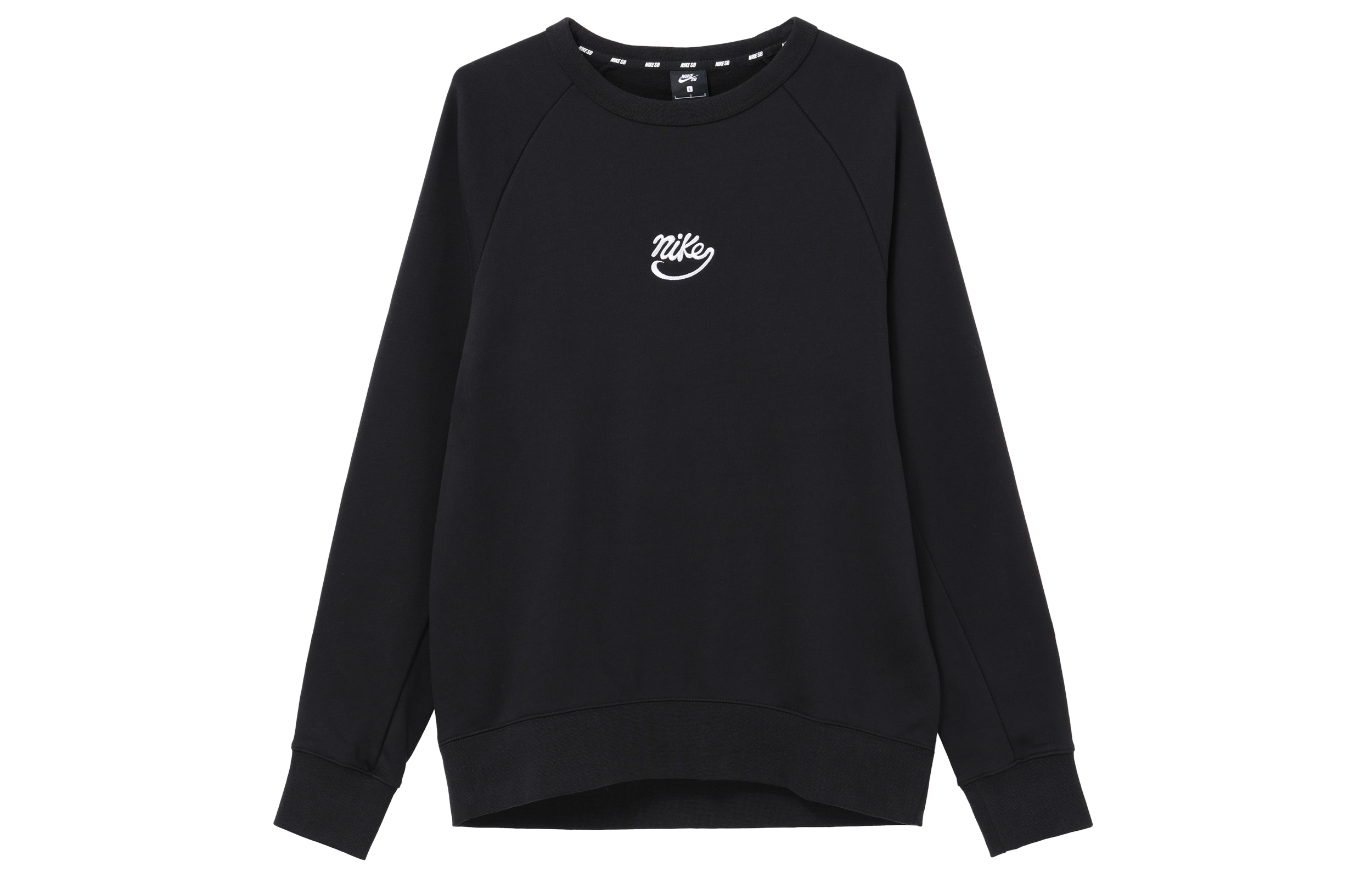 Nike SB ICON Fleece Skateboarding Crewneck Sweatshirt Black 885846-010