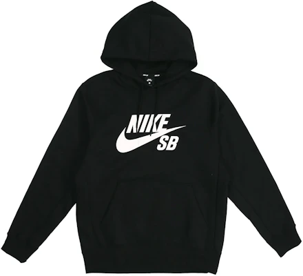 Nike SB Icon Pullover Hoodie Skateboard Gaya Retro Hitam AJ9734-010 Order Nike SB Icon Pullover Hoodie Skateboard Gaya Retro Hitam AJ9734-010