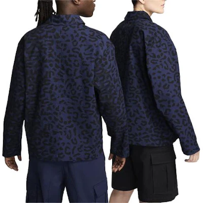 耐克SB豹纹刺绣工装夹克海军蓝男女通用 FN2592-410 Lookbook 耐克SB豹纹刺绣工装夹克海军蓝男女通用 FN2592-410
