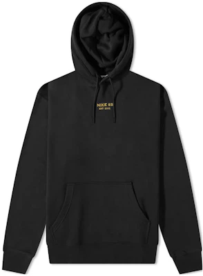 Nike SB Luxury Hoodie Hitam/Emas Logo Bordir Lengan Panjang DA4264-010 Buy Nike SB Luxury Hoodie Hitam/Emas Logo Bordir Lengan Panjang DA4264-010