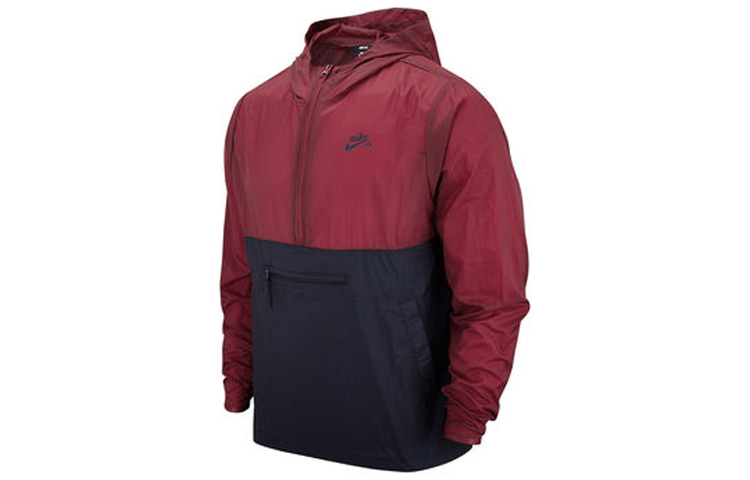 Nike SB Multicolor Skate Hoodie Jacket Red CT5327-677