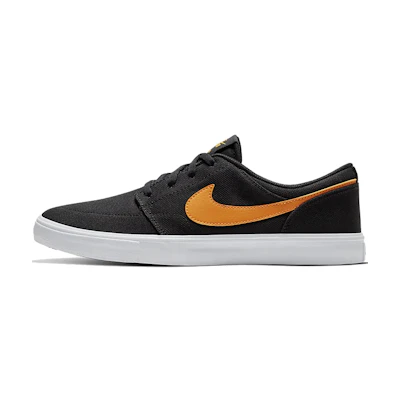 Nike SB Skateboard Portmore II Solar CNVS 'Black Yellow'