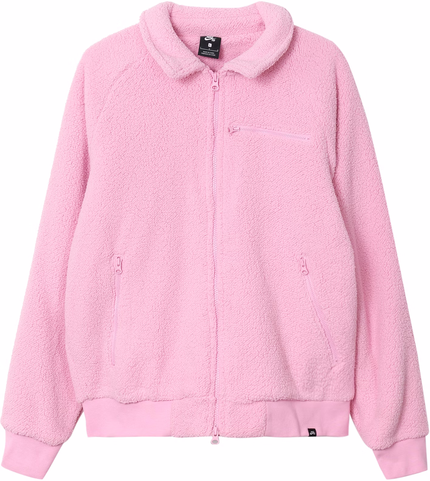 nike-sb-sherpa-zip-up-skateboarding-jacket-pink-casual-multi-pocket-design-dm-0873-629