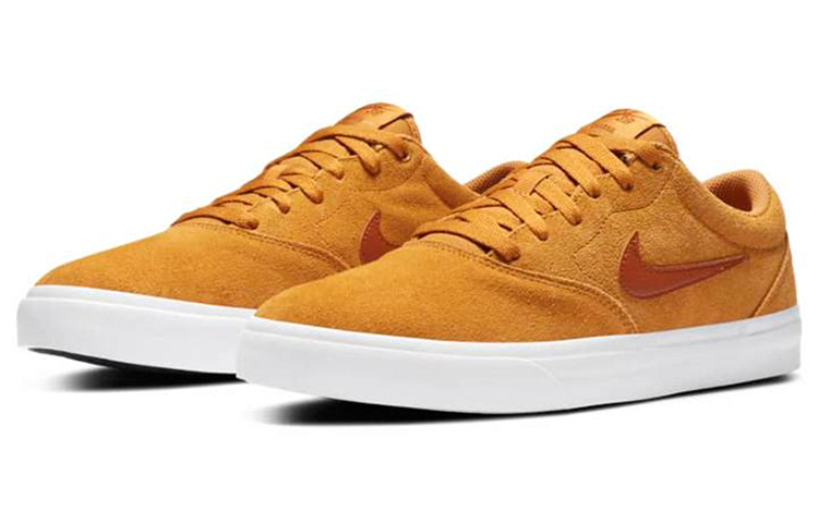 Lookbook Nike SB Skateboard Charge Suede ''Braun Gelb'' CT3463-700