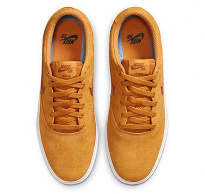 Nike SB Skateboard Charge Suede 'Brown Yellow' CT3463-700 Shop Nike SB Skateboard Charge Suede 'Brown Yellow' CT3463-700