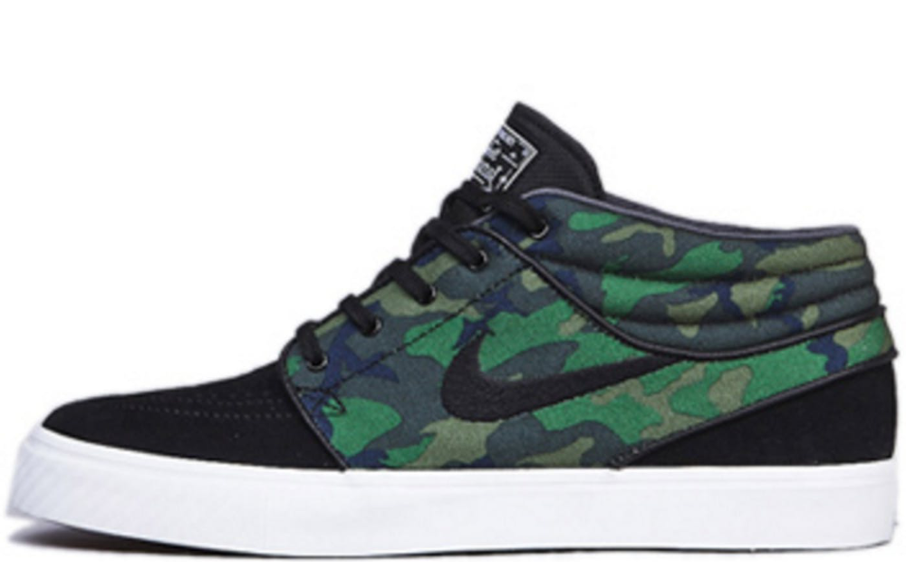 Buy 耐克SB滑板鞋 Stefan Janoski迷彩棕色军绿 333824-203YC