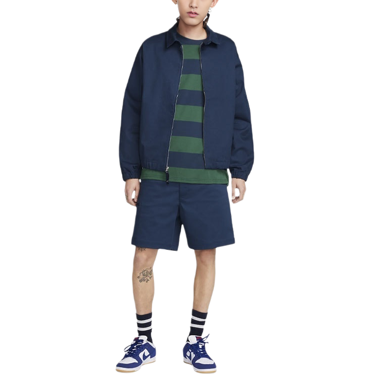 Nike SB Solid Logo Zip-Up Jacket Midnight Navy () FQ0406-410