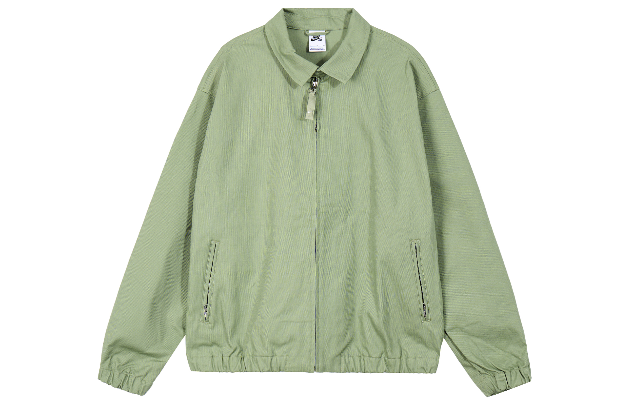 Nike SB Solid Zip-Up Collared Jacket Unisex Oil Green FQ0407-386
