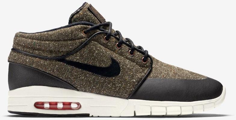 Nike SB Stefan Janoski Max Mid Baroque Braun Schwarz 807507-206 Details for Nike SB Stefan Janoski Max Mid Baroque Braun Schwarz 807507-206
