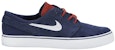 Nike SB Stefan Janoski Zoom Midnight Navy Crimson dalam Warna Biru Merah. 333824-417