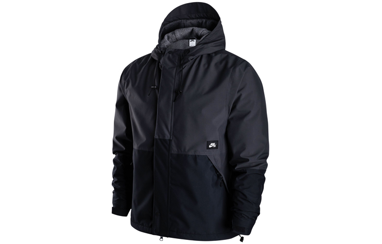 Order Nike SB Storm-FIT Hoodie Jaket Fleece Hitam Unisex Musim Dingin DH2626-060