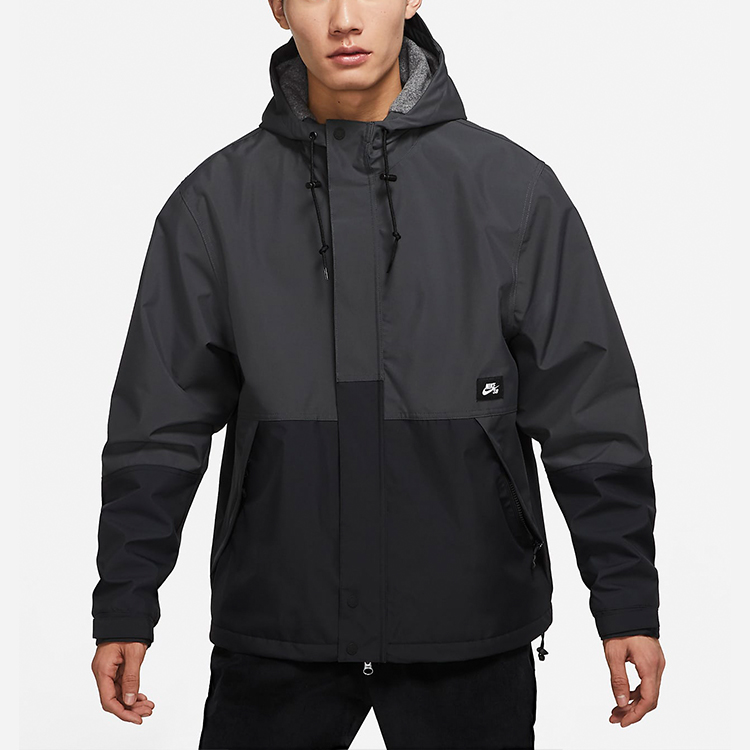 Purchase Nike SB Storm-FIT Hoodie Jaket Fleece Hitam Unisex Musim Dingin DH2626-060