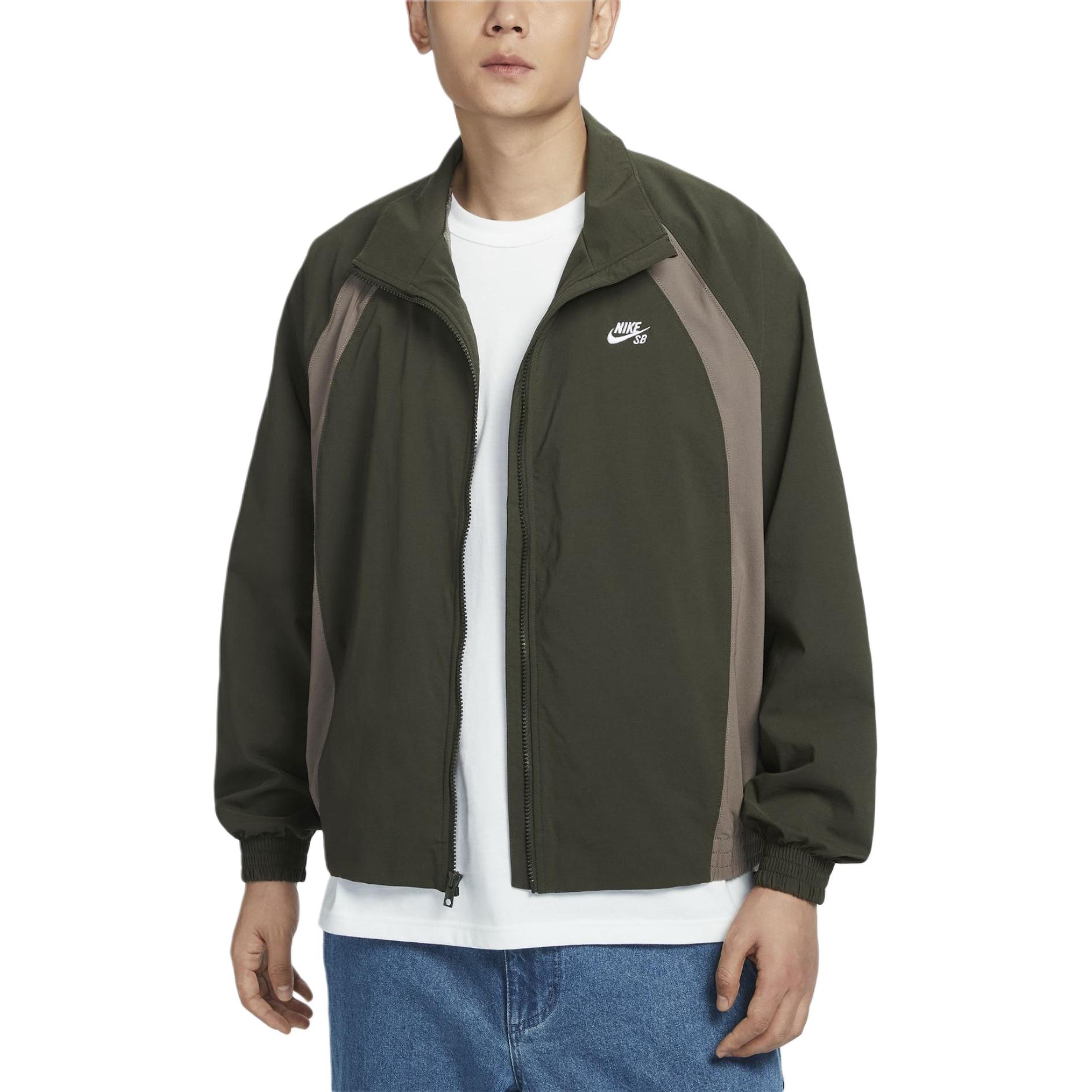 Buy Nike SB 編織立領外套 深綠/洞石灰/白色 HJ2911-355