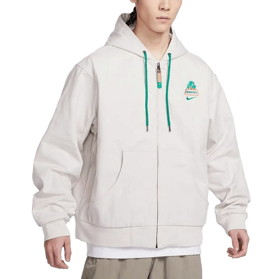 Shop Nike SB x Jarritos 聯名刺繡Logo白色連帽夾克 SS23款式 DV9066-072