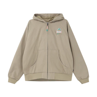 Nike SB Jarritos SS23 Logo Embroidered Drawstring Hoodie Jacket Khaki. DV9066-247