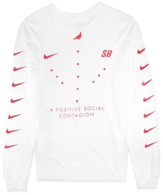 Nike SB x Staple L/S Tee White Order Nike SB x Staple L/S Tee White