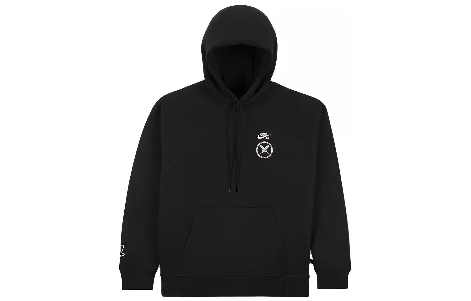Nike SB x Yuto SS23 Logo Hoodie Black ( Loose Fit Skateboarding Fleece Pullover) FN0552-010