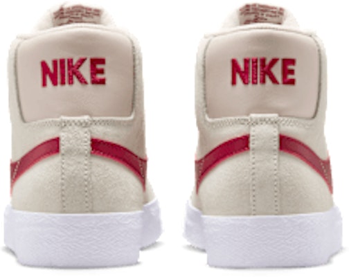 Nike SB Zoom Blazer Mid Pale Ivory/Silt Red/White/Noble Red FD0731-100 Details for Nike SB Zoom Blazer Mid Pale Ivory/Silt Red/White/Noble Red FD0731-100