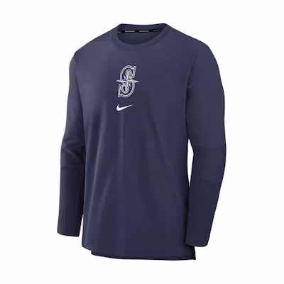 Nike Seattle Mariners Authentic Collection Pullover Jacket Navy Blue 015C160NMVR-5Z2