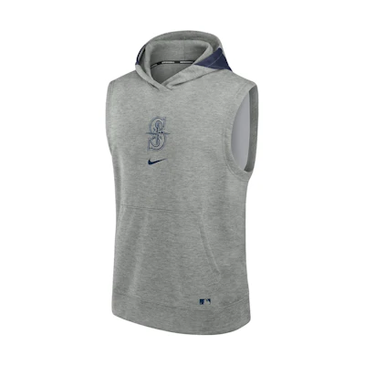 Nike Seattle Mariners Authentic Logo Pullover Hoodie Grey () 013U019NMVR-J3E