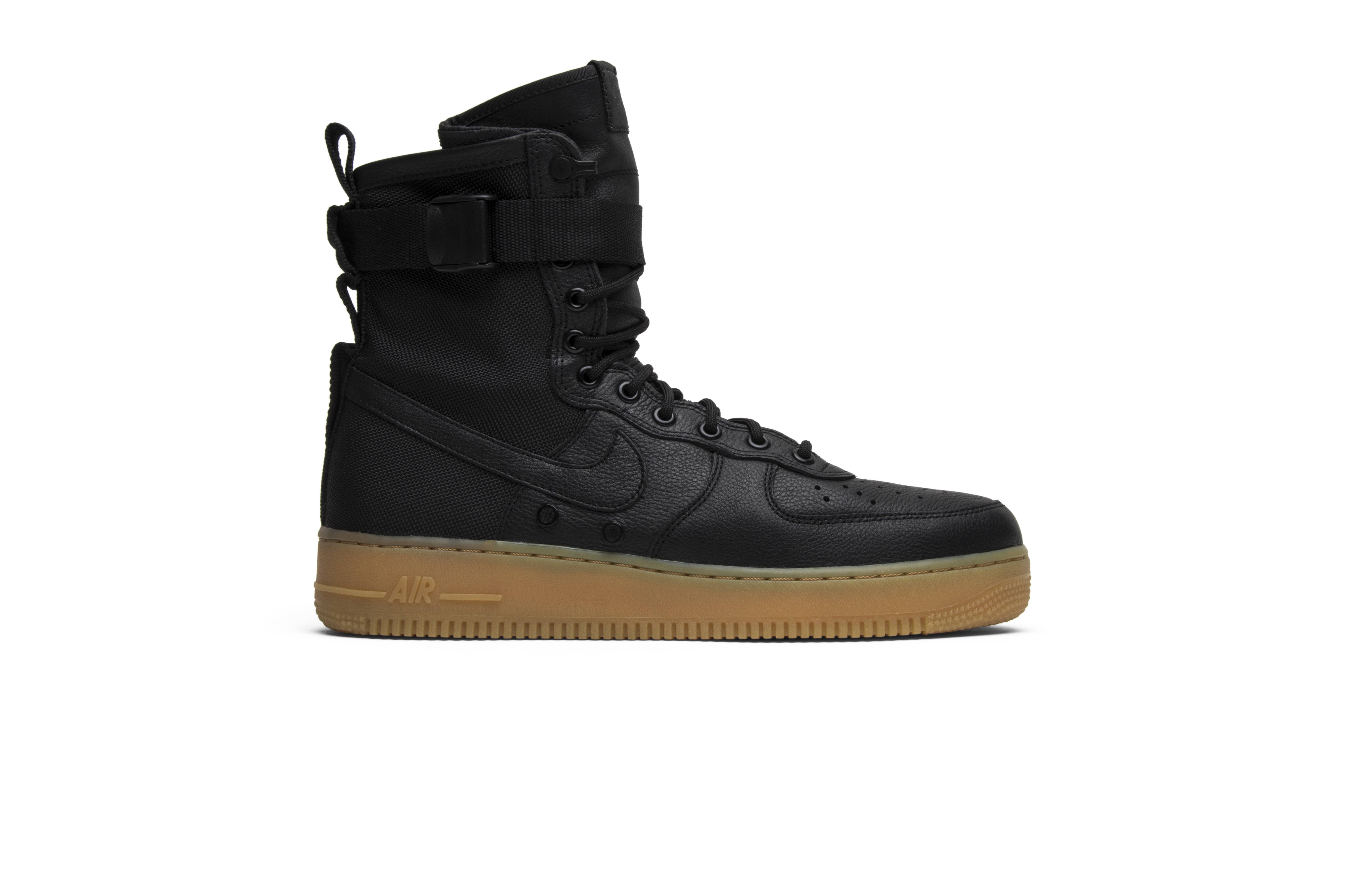 Nike SF Air Force 1 Black 'Gum' 859202-009