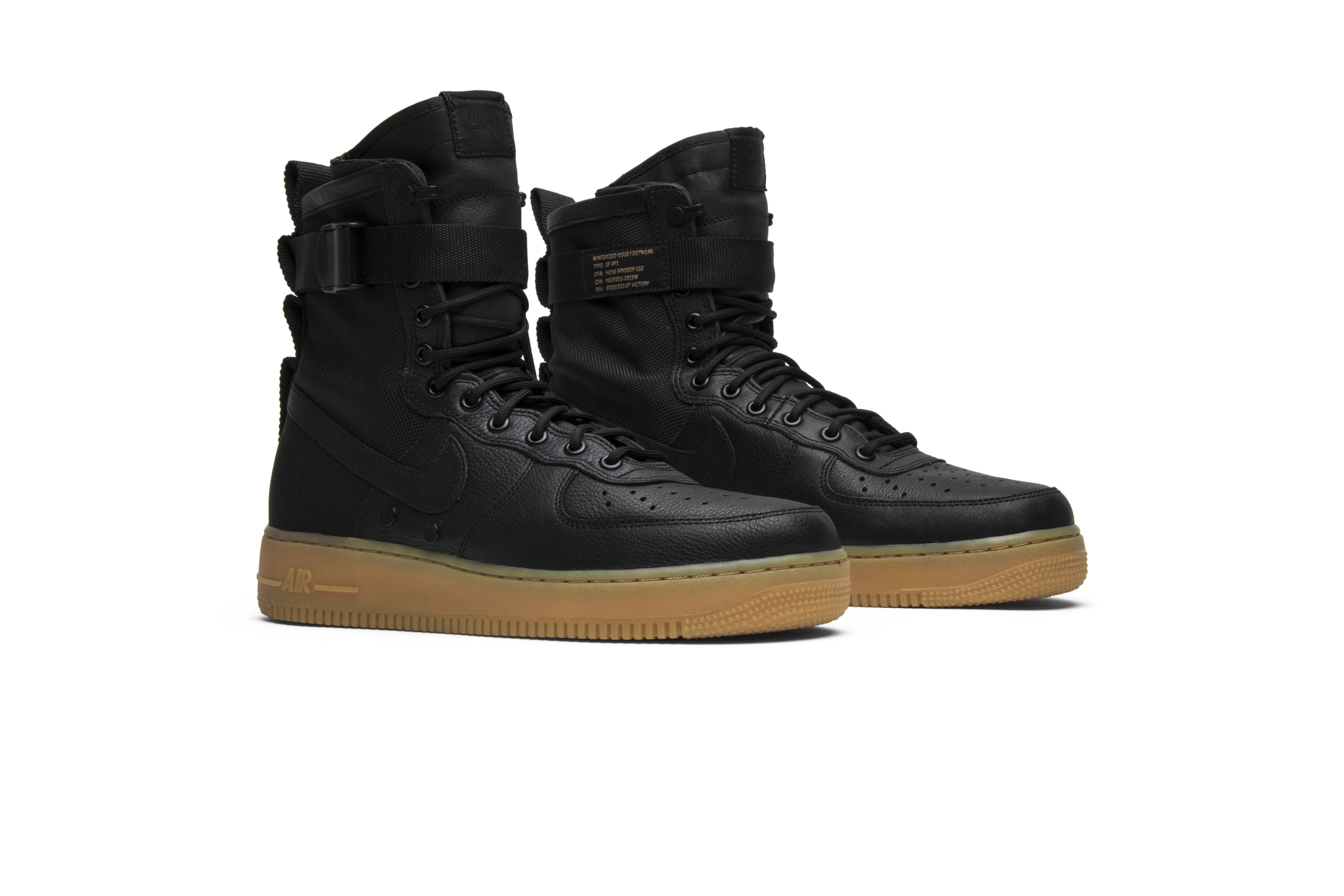 Beli Nike SF Air Force Black 'Gum' 859202-009 Novelship