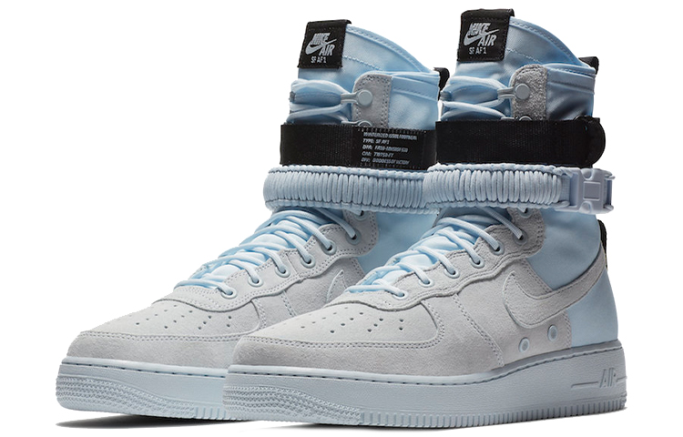 Lookbook Nike SF Air Force 1 Tinggi Biru Muda 864024-402