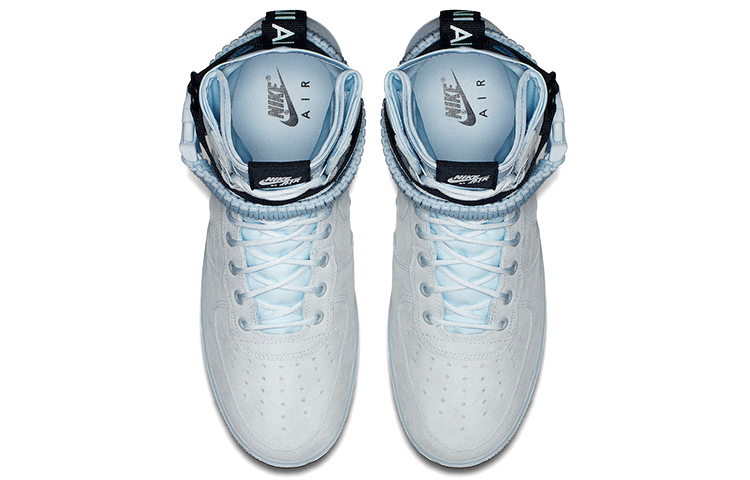 Shop Nike SF Air Force 1 Tinggi Biru Muda 864024-402