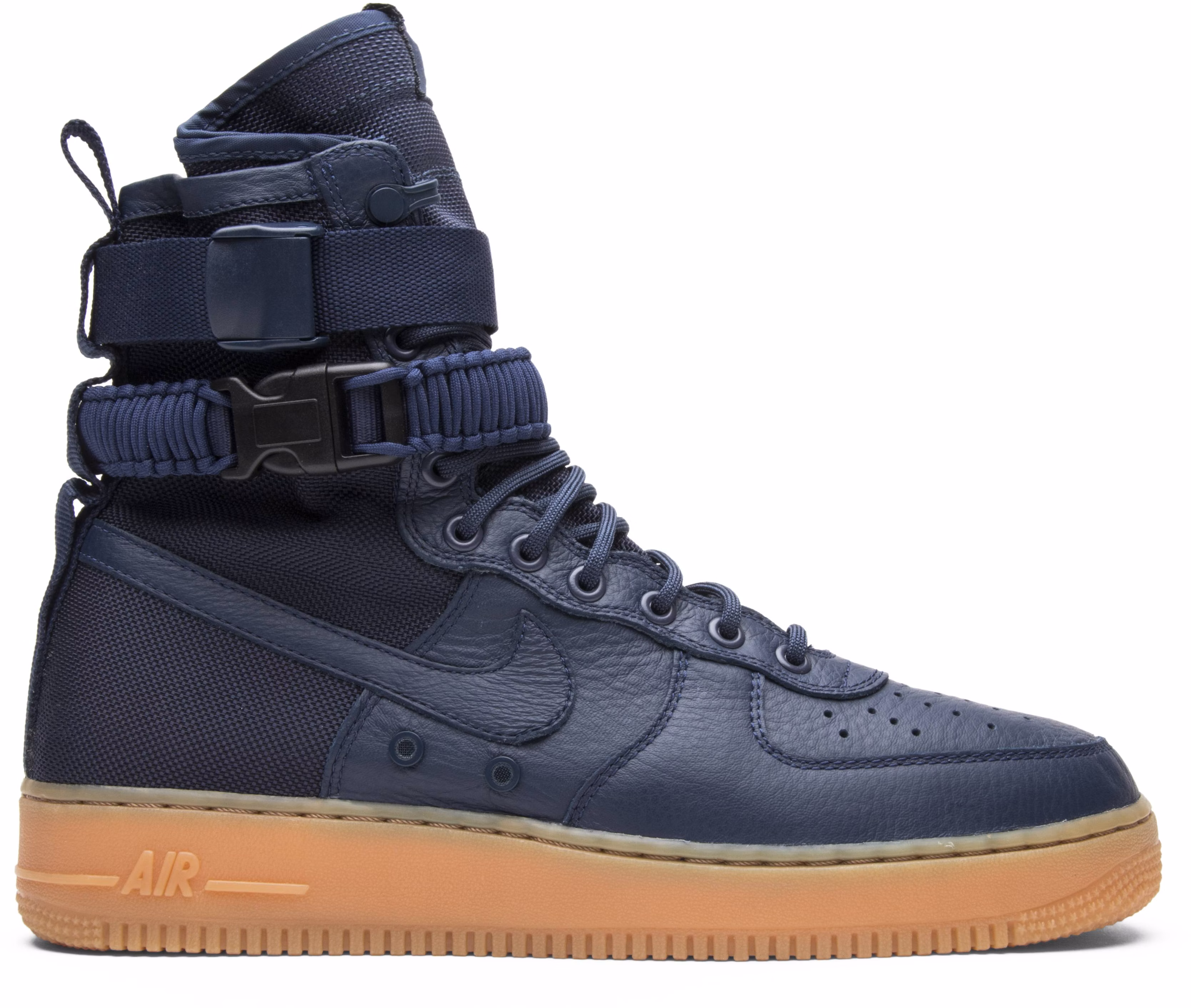 Air force 1 navy blue leather hotsell