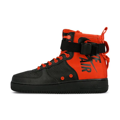 Nike SF Air Force 1 Mid 'Habanero Red Black'