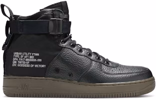 Nike SF Air Force 1 Mid Black Dark 'Hazel' 917753-002 Nike SF Air Force 1 Mid Black Dark 'Hazel' 917753-002
