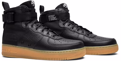 Cheap Nike SF Air Force 1 Mid Black Gum 917753-003