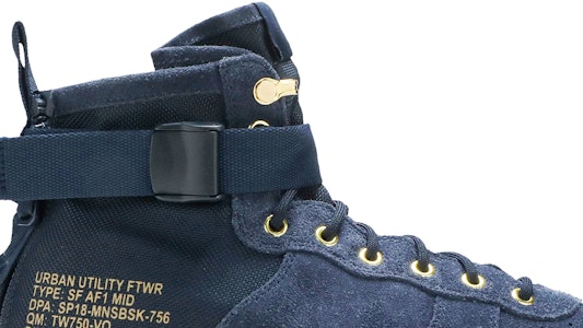 Nike SF Air Force 1 Mid Obsidian Metallic Gold 917753-400 Order Nike SF Air Force 1 Mid Obsidian Metallic Gold 917753-400